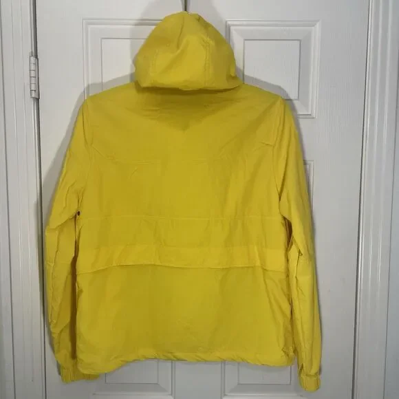 Ami Alexandre Mattiussi 1/4 Zip Ripstop Hooded Windbreaker Men Yellow Designer - Picture 3 of 8